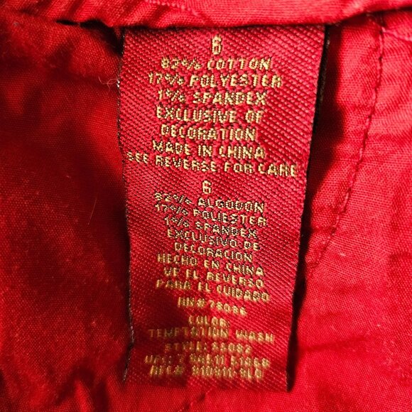 Sasson Straight Leg Hustle Ooh La La Jeans SZ 6 Logo Retro Paris New York  70's - Picture 7 of 7